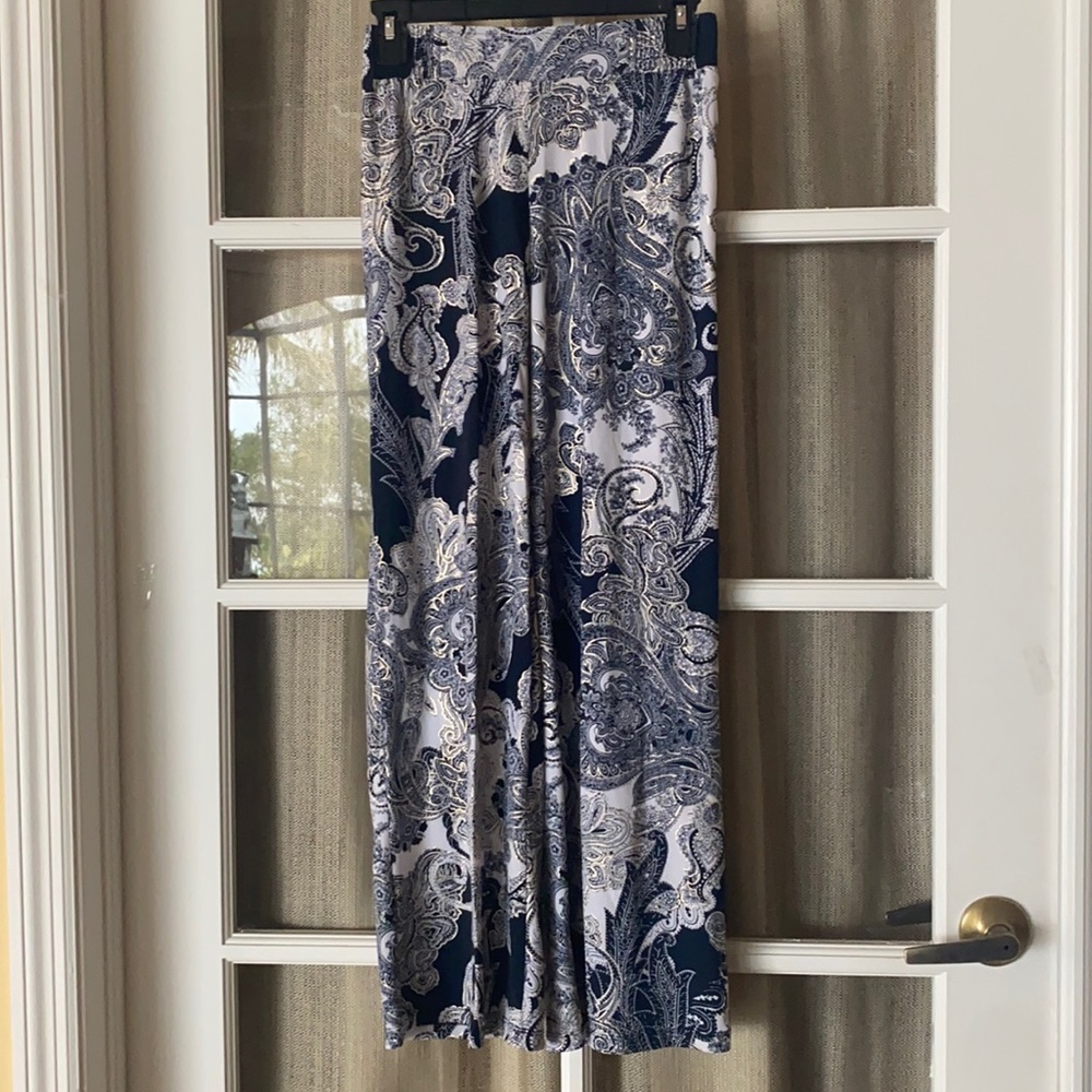 IMAN, Paisley print palazzo pants size XS